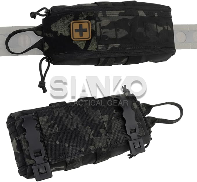 Quick Release Tactical MOLLE IFAK PouchMedical Emergency Airsoft First Aid Kits/EMT BagFor Outdoor Sport Hunting Airsoft