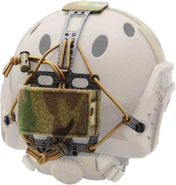 Tactical Helmet Battery Pouch Elastic Adjustment Battery Storage Holder Pack Counterweight Bag for Airsoft Helmet