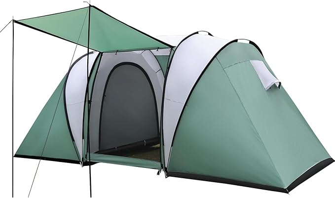 Camping Tent for 2/4/6 Person Dome Waterproof Double Layer Family Tents Easy Setup for Hiking Backpacking Picnic