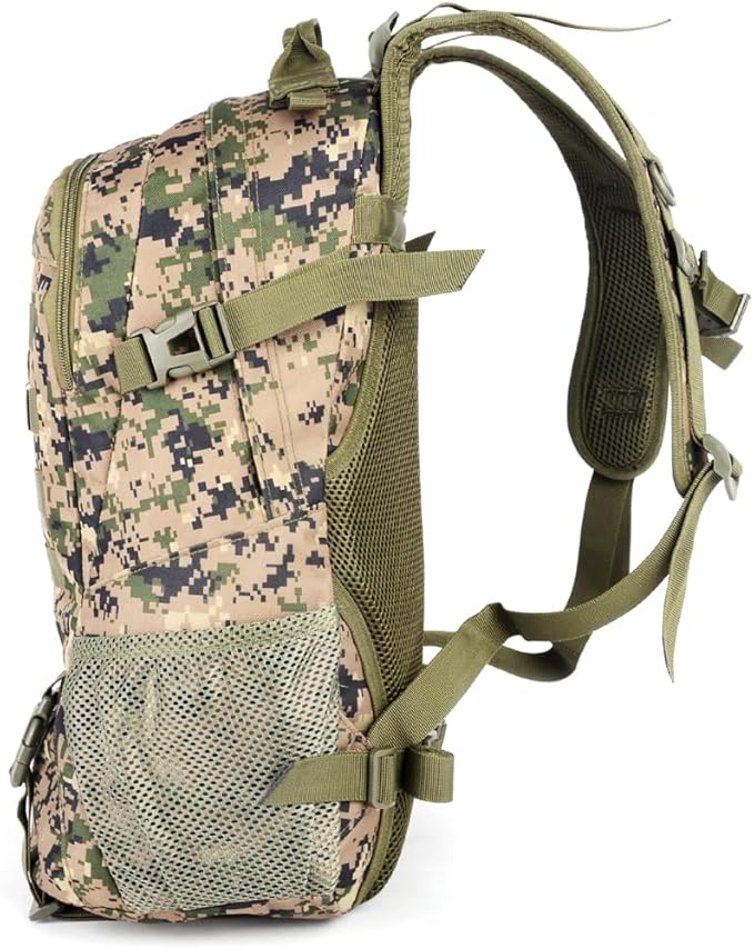 Tactical Military Assault 28L Travel Backpack Army 3-Day Assault Pack for Camping Hunting Trekking Outdoor Survival Molle Bag with Multi-Compartment Storage Jungle Digital