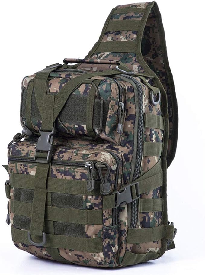 Outdoor Sports Hiking Sling Bag Shoulder Pack Camouflage Tactical Molle Chest Bag
