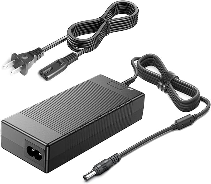 19V 65W AC Adapter Charger for EnginStar R300 R350 Powkey R350 ENOFLO G300 DaranEner NEO300 Portable Power Station 300W/296Wh 350W/296Wh Battery Bank Solar Generator Power Supply Cord
