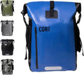 COR Surf Waterproof Dry Bag Backpack with Padded Laptop Sleeve Heavy Duty Roll-Top Pack (Dark Blue 40L)