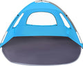 WhiteFang Beach Tent Anti-UV Portable Sun Shade Shelter for 3/4/6/8 Person Extendable Floor with 3 Ventilating Mesh Windows Plus Carrying Bag Stakes and Guy Lines