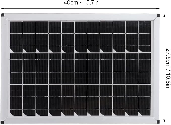 Grcfumo100W 18V Solar Panel Kit Portable Solar Panel Monocrystalline Solar Panel for Automobiles Ships Airplanes Outdoor Planting