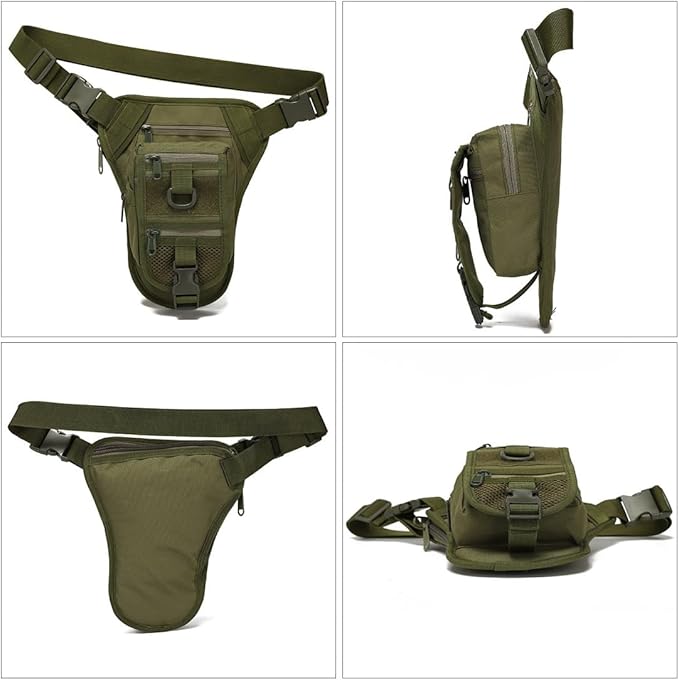 Multi-Purpose Tactical Drop Leg Bag for Men Tactical Thigh Pack Military Utility Pouch Cross Over Leg Outdoor Cycling Hiking Thigh Bag