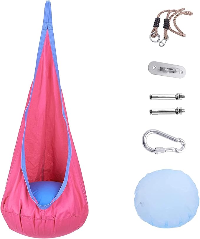 Kids pod SwingChild Hammock Chair for Indoor and Outdoor Also Used for Kids Hammock Swing (Pink)