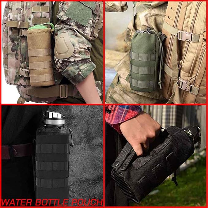 Molle Seat Back Organizer with 5 Pouches Tactical Seat Covers Molle Tactical Vehicle Organizers Panel Car Seat Covers Protector for Truck
