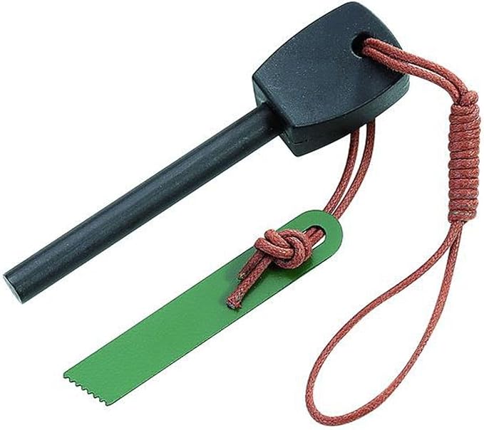 PUMA IP Spanish Made Chispero Bocote Wood Survival Knife Leather Sheath with Fire Starter