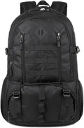 50L Tactical Backpack Outdoor Mountaineering Travel Backpack for Men and Women Large Capacity Camouflage Backpack (Black)