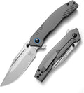 8.7in Full-Size Folding Knife - 3.7 D2 Steel Blade All-Steel Handle Heavy Duty EDC Tactical Pocket Knife with Clip for Camping Survival | Frame Lock