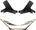 Hammock Stand Bracket Heavy Duty DIY Hammock Bracket Kits Fit for 4 x 4 (Actual 3.5 x 3.5) Lumber /Wood Posts 500 LBS Capacity Black Powder Coated-2PACK