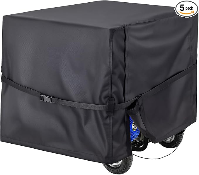 DVBB Outdoor Generator Covers Waterproof Heavy Duty 900D Oxford Portable Generator Cover Universal for 5000-10000 Watt Portable Generators (Black32x24x24 in)