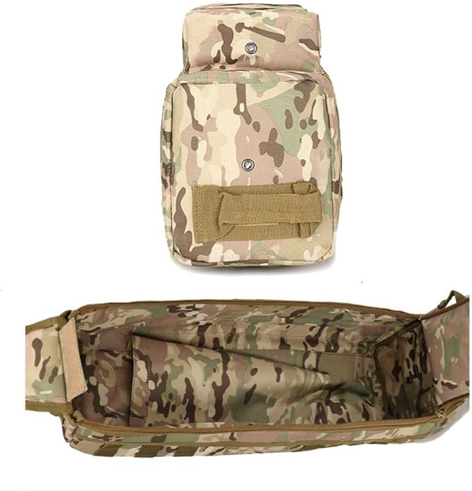 Sunnystacticalgear Outdoor Sports Hiking Sling Bag Shoulder Pack Camouflage Tactical Molle Assault Combat Bag - Black