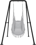 Taleco Gear Swing Stand Max Load 330lbs Heavy Duty Outdoor or Indoor Hanging Hammock Chair Stand onlyHammock Chair not Include(Black)
