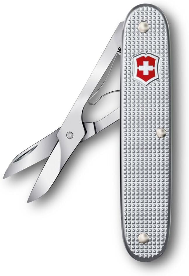 Victorinox Companion X Alox Pocket Tool with Precision Scissors Single Function Tool Compact Lightweight Swiss Made - Silver