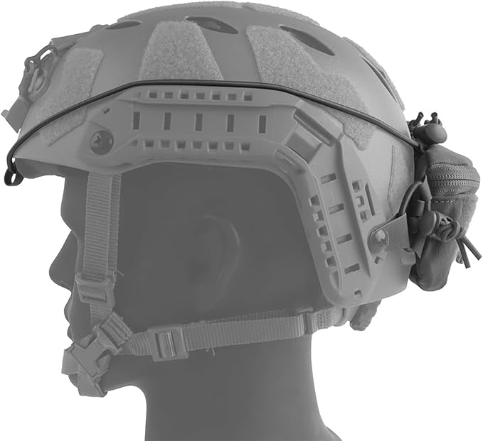 Multi Functional Helmet Battery Pack Airsoft Helmet Weight Pack Balance Retention Anchoring Integrated Node Pocket Universal Rear Bag Tactical Accessories Storage