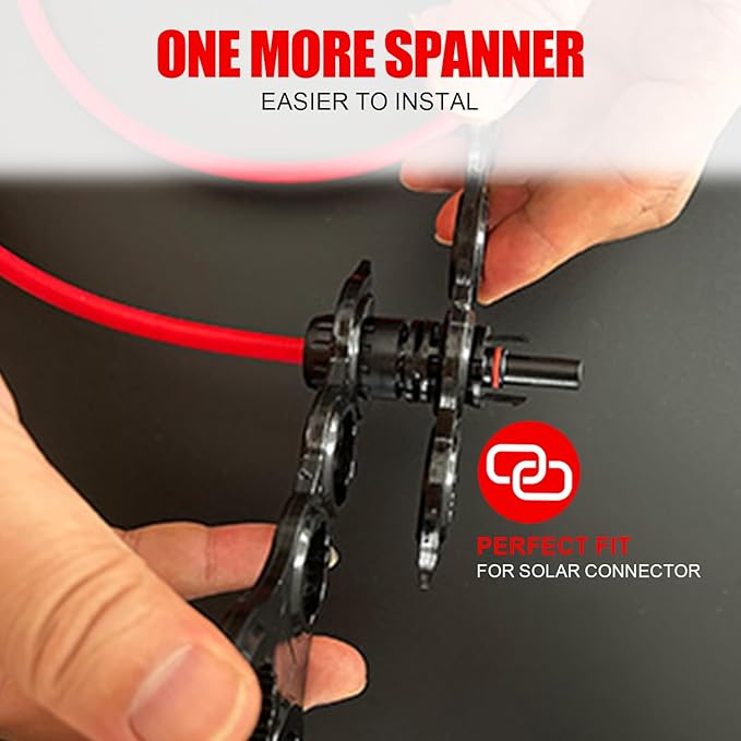 OYMSAE Solar Crimper Tool Kit with Y Connector - 24 PCS Solar Tools for PV MC4 Connectors: 10-14AWG Ratcheting Crimper 10 Pairs Connectors 2 Wrenches