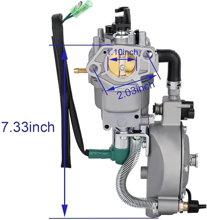 Hipa GX390 188F Dual Fuel Fuel Carburetor for Hon-da LPG&ampCNG Conversion Kit for GX340 GX420 11HP 13HP 15HP 4.5KW-6.5KW Generator Replace For Predator 7000 8500 8750 9000 Generac Predator Cham-pion
