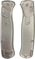 1 Pair Acrylic Scales Fits for Bugout 535 Non Slip Transparent Handle Patch DIY Accessory(Clear)