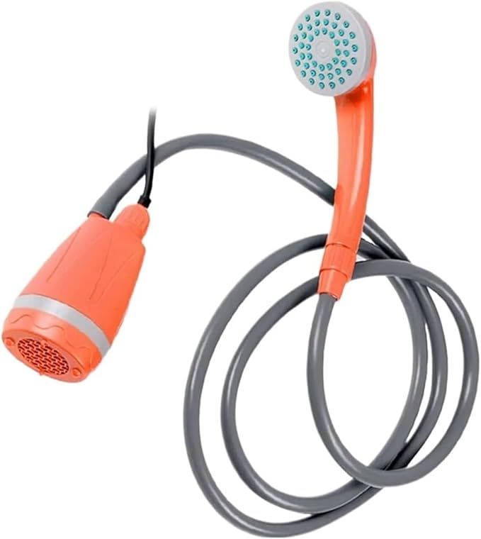 62W 12V Outdoor Plastic Fast Effluent Shower Head For Camping Hiking