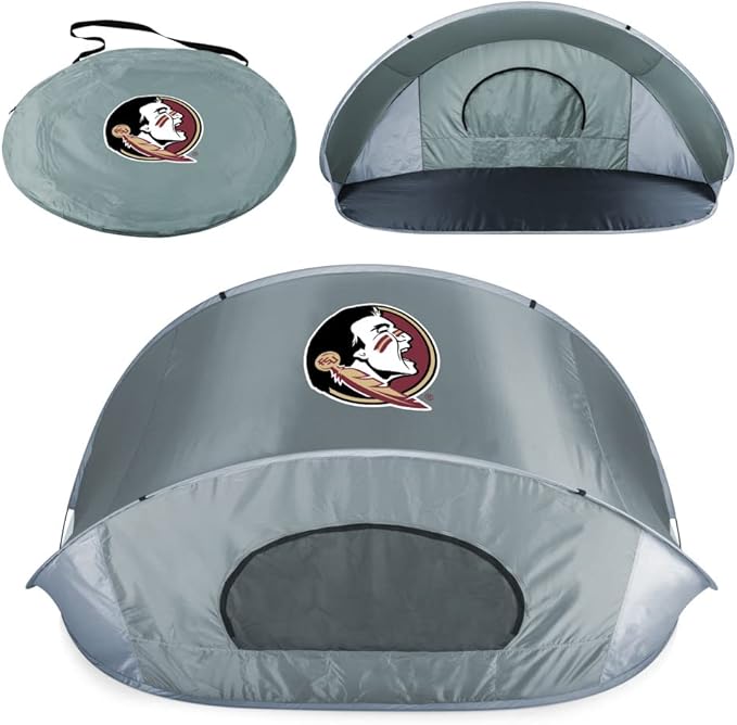 PICNIC TIME NCAA Florida State Seminoles Manta Portable Beach Tent - Pop Up Tent - Beach Sun Shelter Pop Up