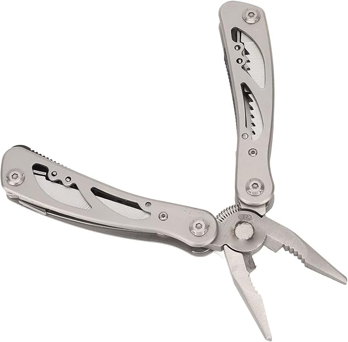 11 in 1 Foldable Multi Tool Pliers with 6 Inch Stainless Steel Construction Portable Professional Multi Tool for Outdoor Camping and Maintenance Tasks
