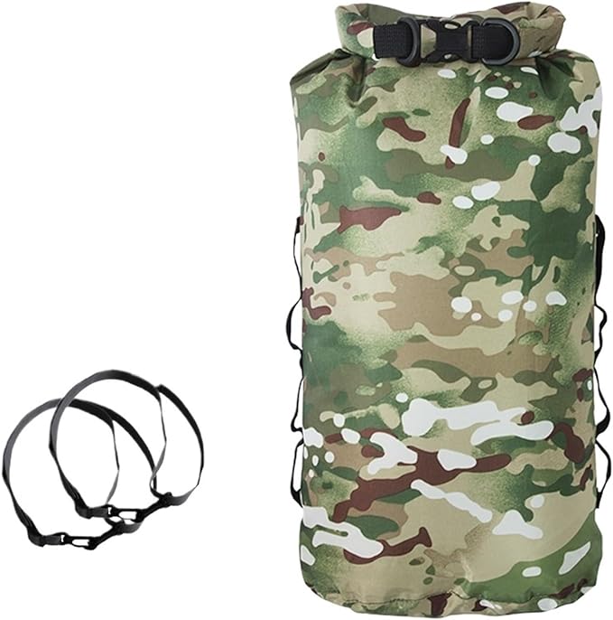 Waterproof Dry Bag Waterproof Backpack Portable Outdoor Sport Rafting Bag River Tracing Swiming Bucket Dry Bag 3L 5L 10L 20L 35L for SwimmingBoating(35L-with 2 Straps)