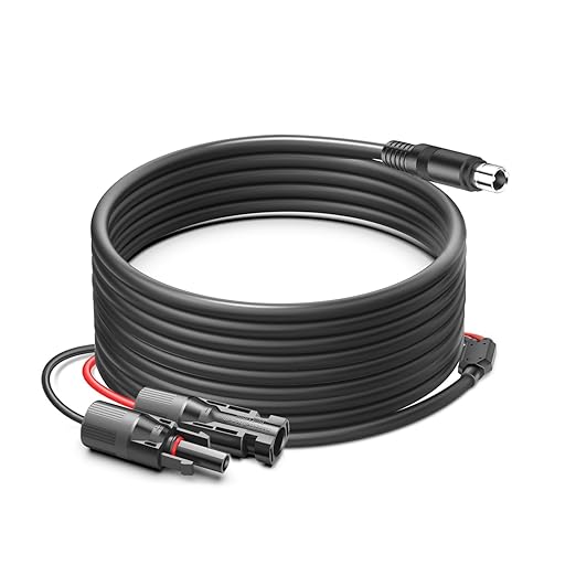 for Jackery 1000 V2/2000 V2/E1500/E2000 Pro Extension Cable16.5Ft Solar-to-8020 Extension Cord fit Renogy EF bluetti Solar Panel to Jackery Explorer Pro &amp Plus Series Portable Power Station Gener