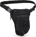 Tactical Bag Army Waist Leg Bag Adjustable Hiking Hunting Waist Packs Military Molle Drop Leg Bags Black L