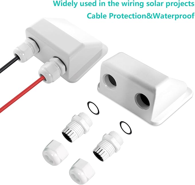 Solar Panel Mounting Brackets Kit 7PCS RV Roof Mounts No Drill Caravans Campervans (White)