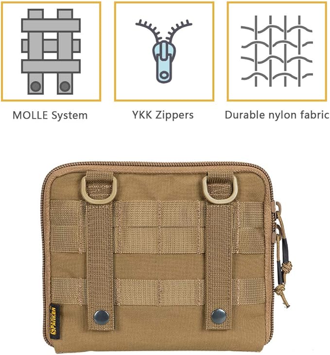 EXCELLENT ELITE SPANKER Tactical Molle Admin Pouch EDC EMT Utility Tool Bag Military Waist Organizer Pouches