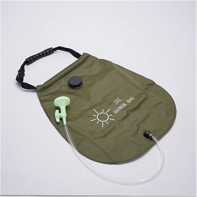 Portable Suctioned Strap Three-Story Outdoor Sports Travel Shower Water Bag Camping Folding Bath Bath Water Bag