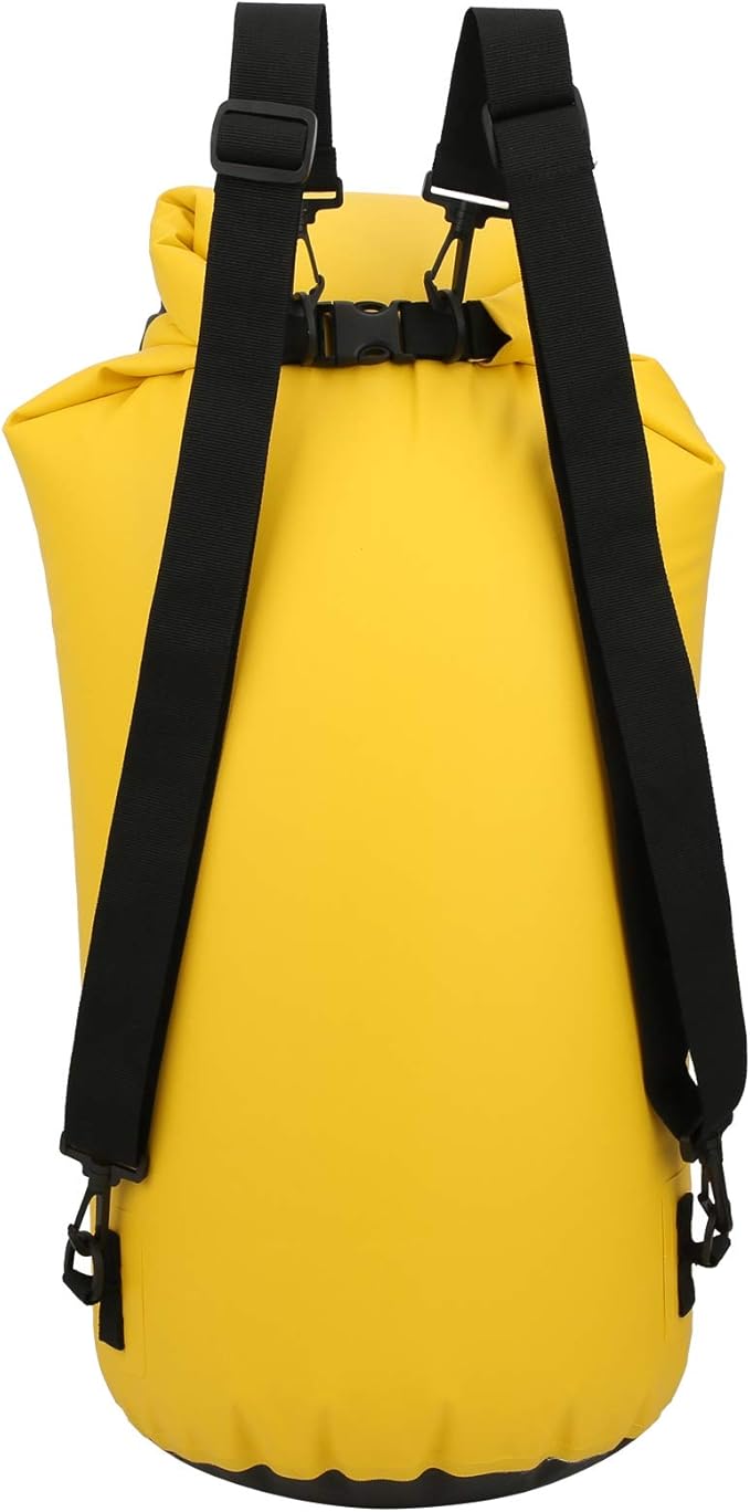 60L Inflatable Backpack Swimming Drifting Bag for Rafting Storage Transparent PVC Dry Bag with Double Air Nozzle Lightweight and Durable Comfortable Grip Easy Charging and