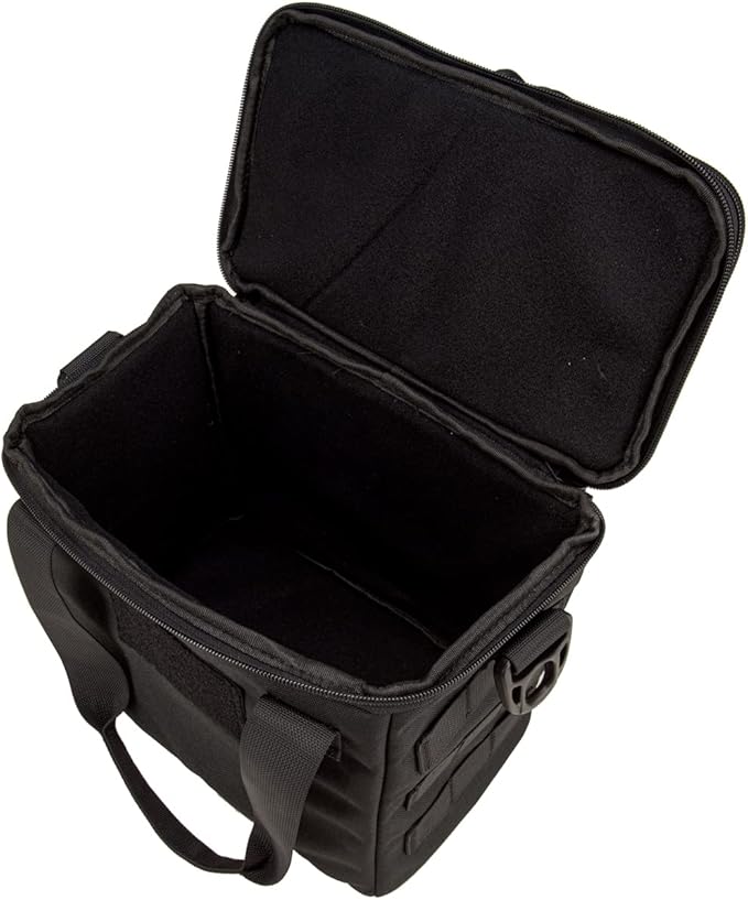 Lancer Tactical Nylon Pistol Range Bag (Color: Black)