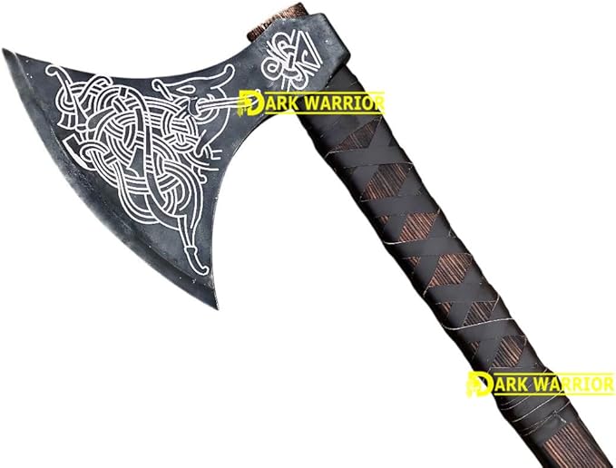 38 Large Berserker Viking Axe Large Norse Ax Scandinavian Style Viking Hatchet Double Headed ax Viking ax History of Norse Mythology self Defense