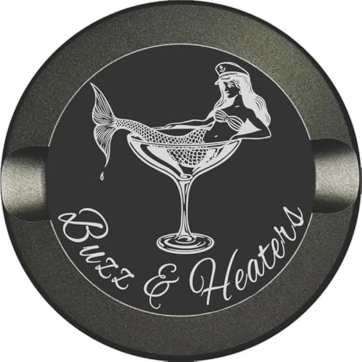 Buzz &amp Heaters Metal Container for Zyn | Metal Holder for Zyn |Metal Can for Zyn | Metal Cases for Zyn Holder | Metal Pouch Cans for Zyn | Offshore Mermaid Martini Anodized