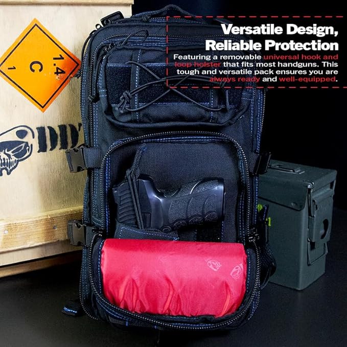 DDT Death Dealer Tactical Anti-Venom 24-Hour Assault Pack Color Blueline