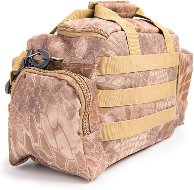 Medium Range Bag with Pistol Retention System Padded Main Compartment Two Mesh Pockets Shoulder Strap and MOLLE Webbing