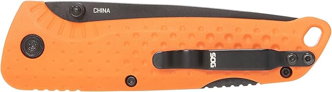 SOG Adventurer LB 3 Lightweight Portable Outdoor Folding Knife | CRYO 5CR15MOV Steel | GRN Handle | Lock-Back Mechanism