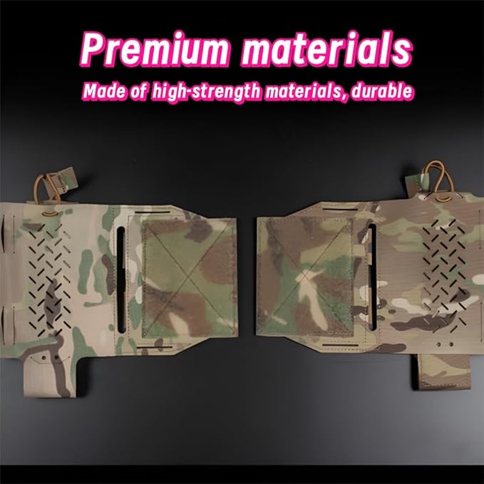 2PCS Tactical Side Packs Nylon Gear Expansion Accessories With Quick-Release &amp Breathable Slots For Team Activities/Tactical Games