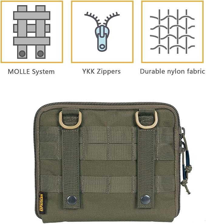 EXCELLENT ELITE SPANKER Tactical Molle Admin Pouch EDC EMT Utility Tool Bag Military Waist Organizer Pouches
