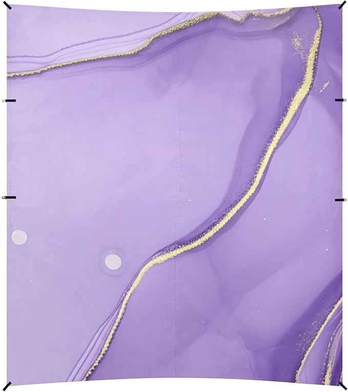 Beach Canopy with Windproof Ropes &amp Sandbags Beach Tent Sun Shade Sun Shelter for Camping Trips Fishing Backyard Fun or Picnics Purple Texture