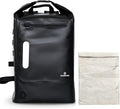 Faraday Bags Dry Bag - Black 30L Waterproof EMP Protection Backpack RFID Signal Blocking Shield Faraday Dry Bag For Electronic Products Security Protect Data Devices From Hacking Tracking
