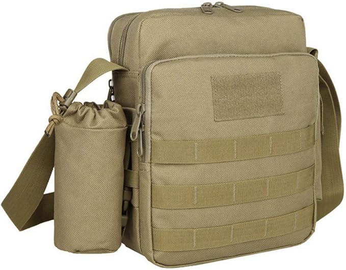 Sunnystacticalgear Outdoor Sports Hiking Sling Pack Camouflage Tactical Molle Shoulder Bag - Tan