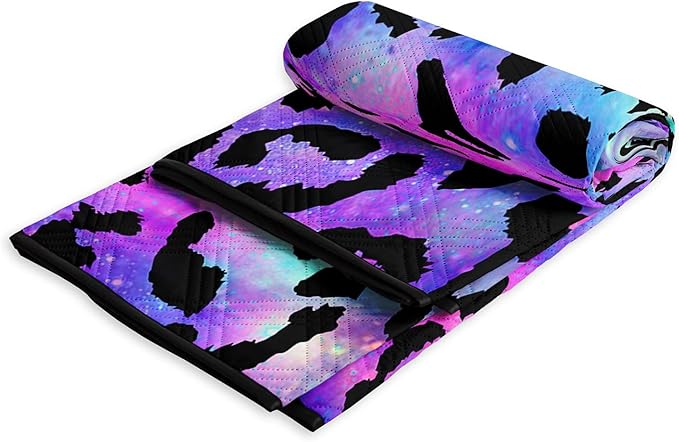 Outdoor Picnic Blanket Portable Ultrasonic Waterproof Picnic Mat Color Leopard Printed Camping Beach Mat for Sand and Wet Grass Hiking (Color Leopard S)