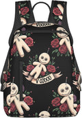 Travel Laptop Backpack Halloween goth gothic voodoo doll College Backpack Business Work Bag for Men Women