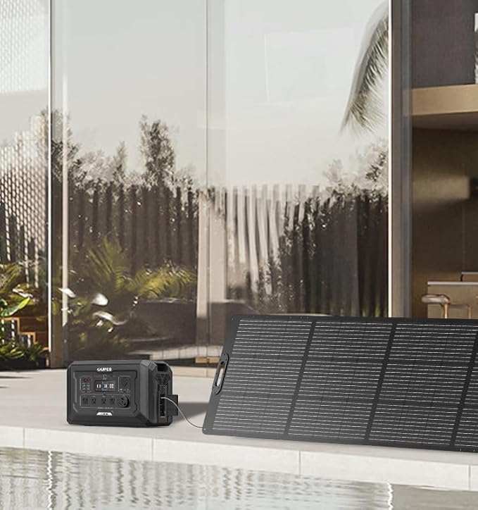 OUPES Portable Solar Panel 240W Foldable Solar Power Panel for OUPES Power Stations Ultra-Thin and Lightweight Design High Conversion Efficiency (Cable 16.4 ft)