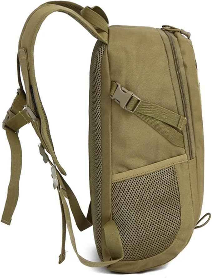 Compatible For Outdoor sports travel backpack camping fishing and hunting men's 15L waterproof tactical(Black B)