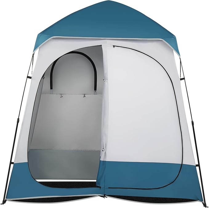 Pop Up Shower Privacy TentOxford Double Dressing TentPortable Shelter Changing Shower Room for Camping Dressing Room